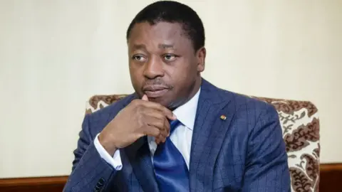 Getty Images Faure Gnassingbé in 2018.