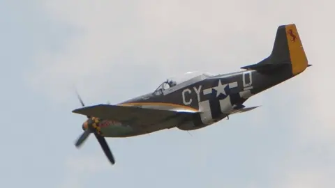 Paul Tolliday/Blue Sky Aerial Services Mustang at air show