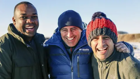 Rory Reid, Matt LeBlanc and Chris Harris