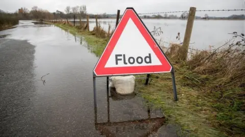 PA Media Flood sign - generic image