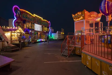 Jon Pountney Funfair at Barry Island