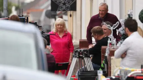 Andrew Matthews/PA Wire Alison Steadman and Larry Lamb