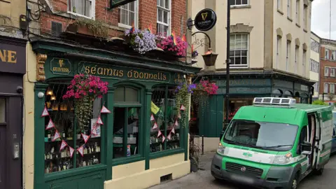 Google Seamus O'Donnell's pub in the centre of Bristol