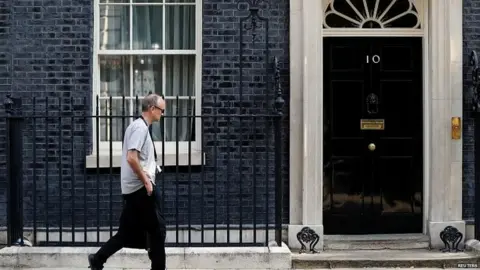 Reuters Dominic Cummings arriving at Downing Street