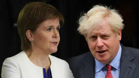 Getty Images Nicola Sturgeon Boris Johnson