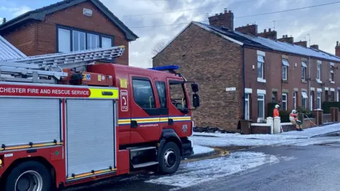 Gary Carter Aftermath of lightning strike on house
