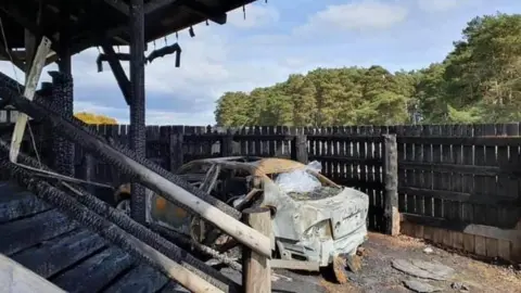 Jonathan Gerrelli Fire damage at Beaulieu Road