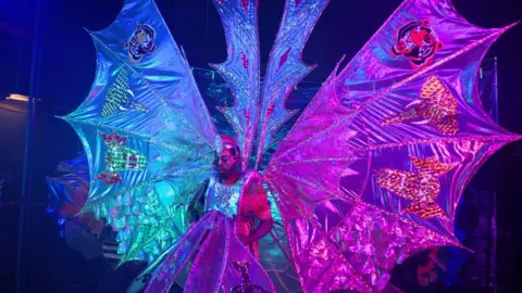 Anna de Escobar Behind the scenes picture from documentary