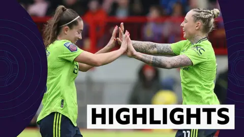 Leah Galton & Maya Le Tissier celebrate goal