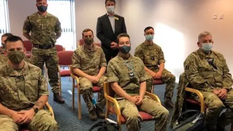 Shrewsbury and Telford Hospital NHS Trust The RAF personnel with Nigel Lee