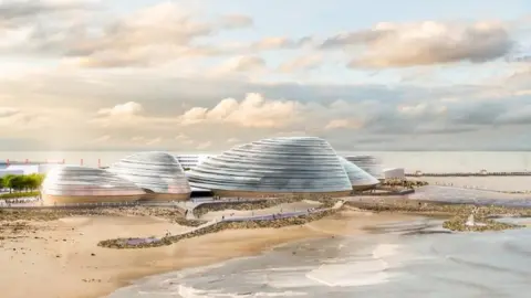 Grimshaw Architects Artist impression of the Eden Project North