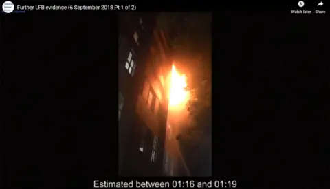 Grenfell Tower Inquiry The first hose was in use by 01:16