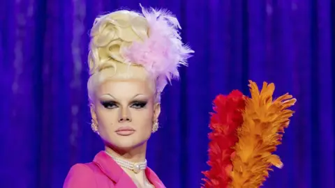 BBC/World of Wonder/Guy Levy Gothy Kendoll as Kim Woodburn in the Snatch Game
