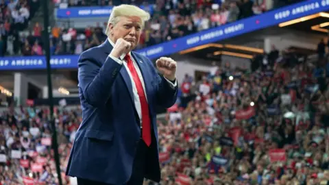 Getty Images Trump in Minneapolis