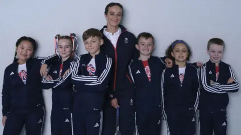 Alice Mann/Team GB Mallory Franklin and the Mini Mascots