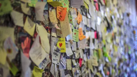 Getty Images Love wall at Casa di Giulietta