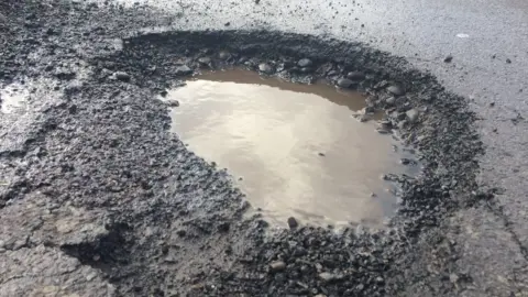 PA Another pothole