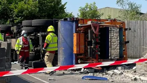 Tammy Leigh Bowler upturned bin lorry