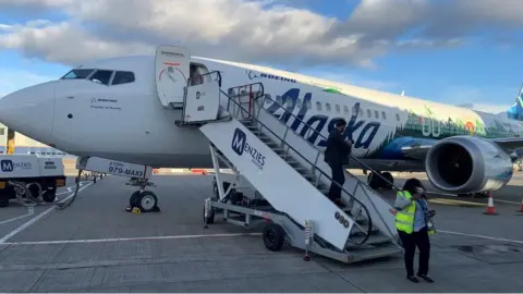 Boeing’s ecoDemonstrator at Glasgow Airport