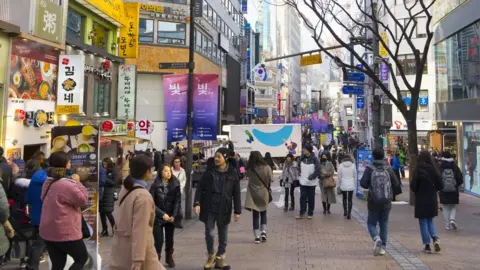 Getty Images South Korea had a gender pay gap of 34.6%. according to latest OECD figures