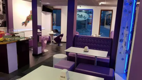 Valenti's Gelato Venue interior of an ice cream parlour