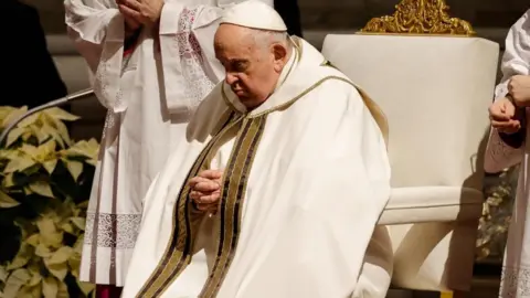 EPA Pope Francis during mass