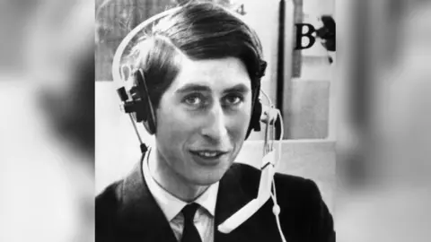 Getty Images King Charles learning Welsh at Aberystwyth in 1969