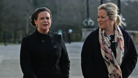 Pacemaker Sinn Féin President Mary Lou McDonald and Vice President Michelle O'Neill