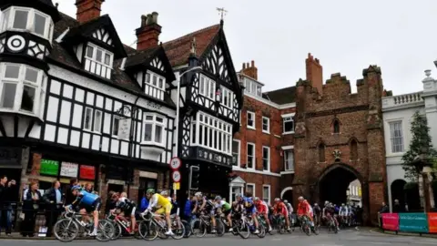 Tour of Britain Riders in Beverley in 2008