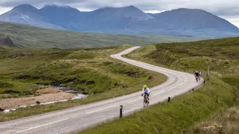 Paul Campbell NC500 cyclists