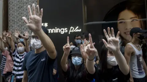 Getty Images HK protesters 27 May