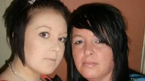 Family photo Sarah Jayne Davies and Helen Bannister