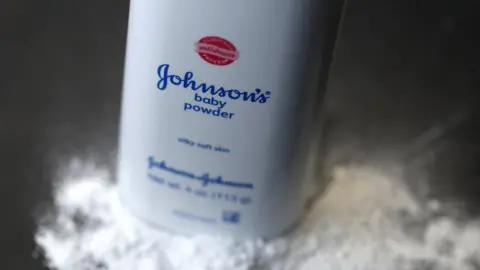 Getty Images : In this photo illustration, a container of Johnson's baby powder made by Johnson and Johnson sits on a table on July 13, 2018 in San Francisco, California.