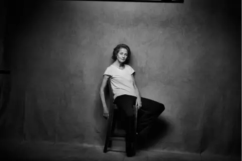 Peter Lindbergh Portrait showing Charlotte Rampling