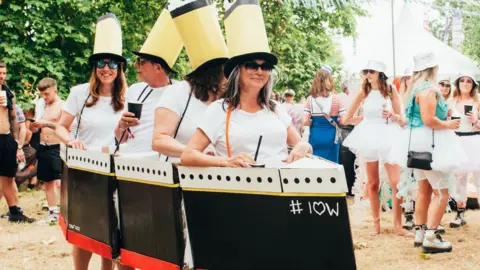 Isle of Wight Festival Titanic fancy dress