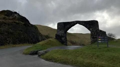 The challenging course passes the famous arch near Devil's Bridge