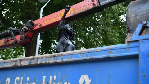 PA Media Jen Reid sculpture being removed