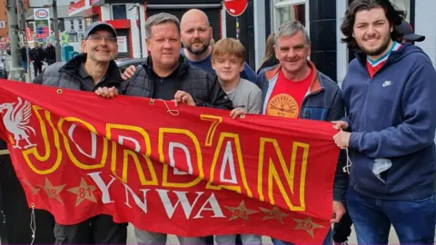 Alan Birkett Banner paying tribute to Jordan Banks