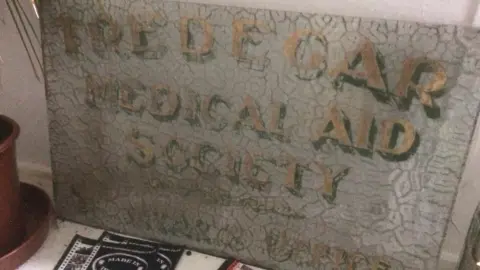 Tredegar Medical Aid Society sign