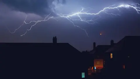 Lightning over Bo'ness