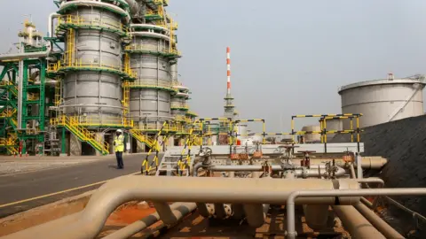A refinery of Angola's state oil company Sonangol in Luanda. File photo