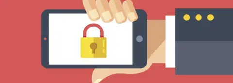 Getty Images Phone with a padlock