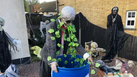 John Devine/BBC Halloween display