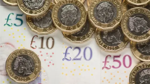 PA Pound coins and notes