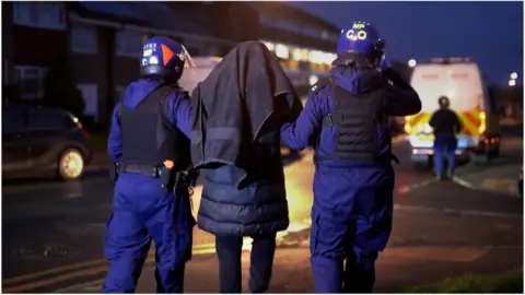 Met Police person being arrested