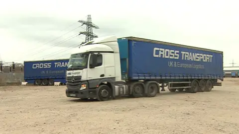 BBC Cross Transport lorries