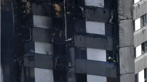 Getty Images Firefighter in tower