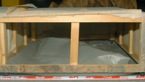 West Yorkshire Police The base of the divan bed where Shannon Matthews was found