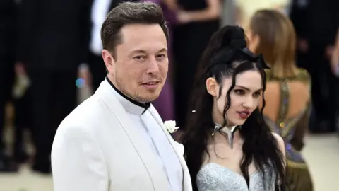 Getty Images Elon Musk and Grimes