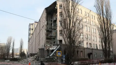 Reuters Damaged hotel in Kyiv